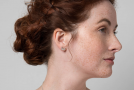 view01 thumbnail image for Crescent Pave Diamond Earrings
